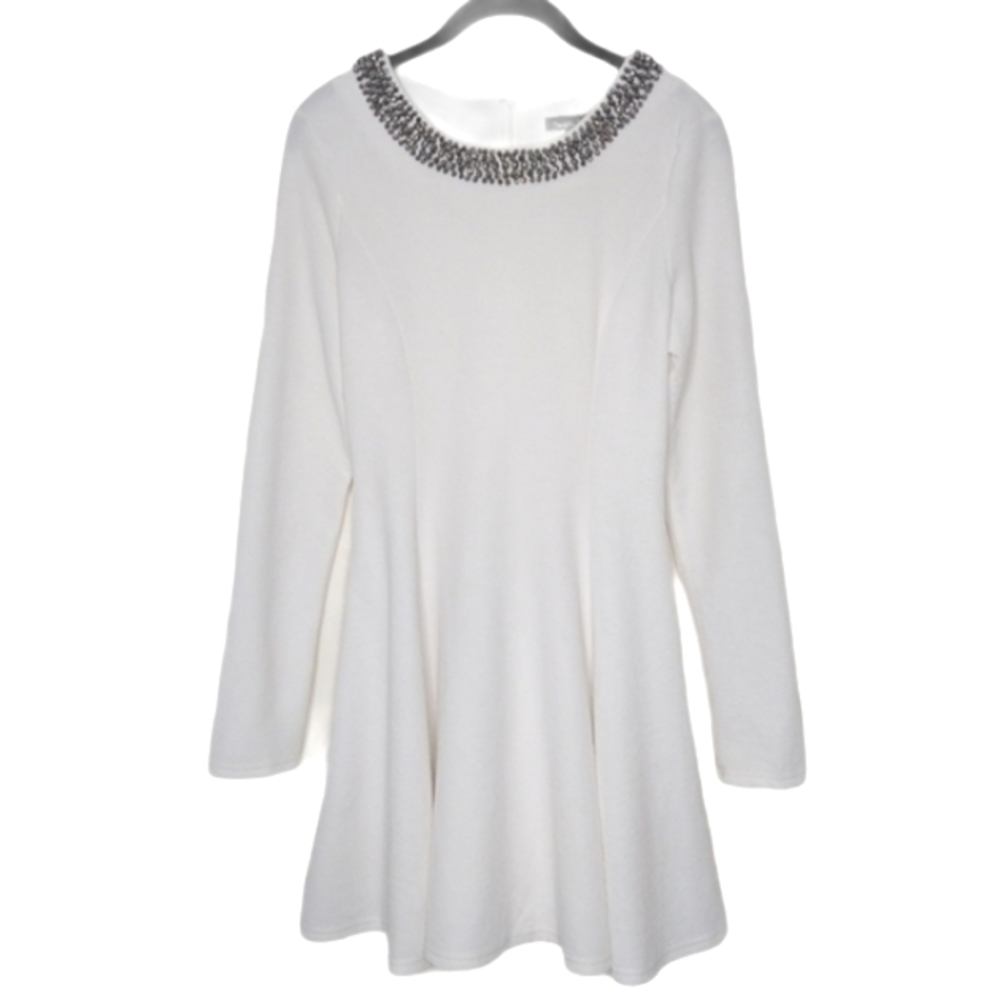 Nordstrom Double Zero Jeweled Neckline Party Dress Size Medium